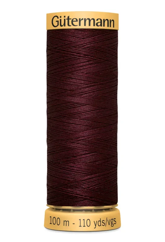 Snabb frakt Bomullstråd 100m Burgundy / 3032
