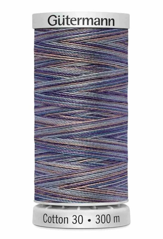 Snabb leverans Cotton 30 Melerad Blå-Lila-Beige / 4031