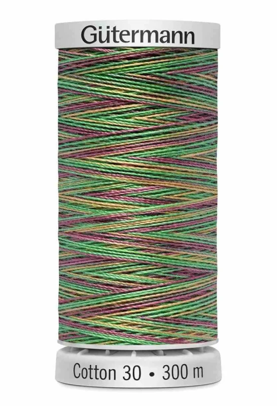Cotton 30 Melerad Bordeaux-Grön-Gul / 4041 Lägg i varukorgen