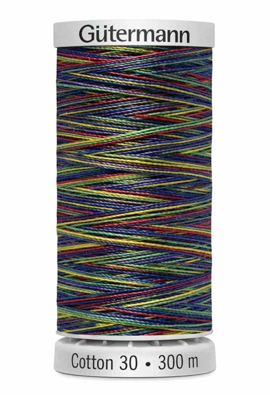 Snabb leverans Cotton 30 Melerad Mörka regnbågsfärger / 4106