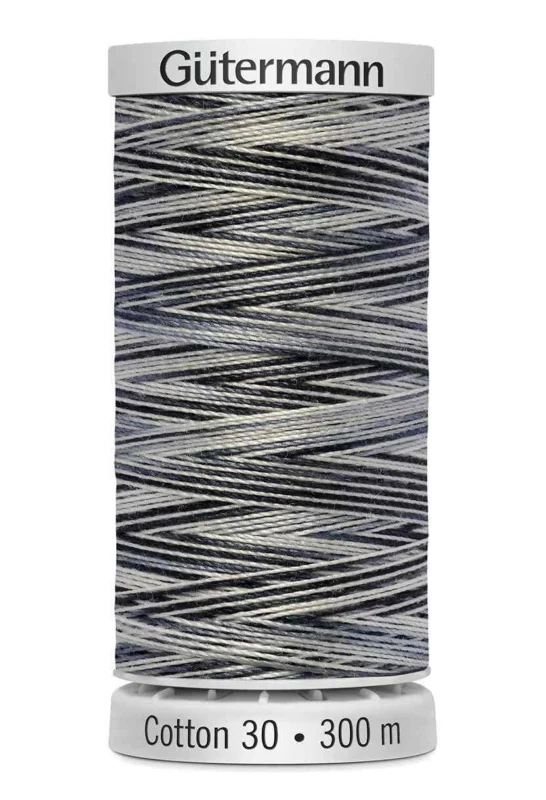 Cotton 30 Melerad Svart-Naturvit / 4119 Populärt val