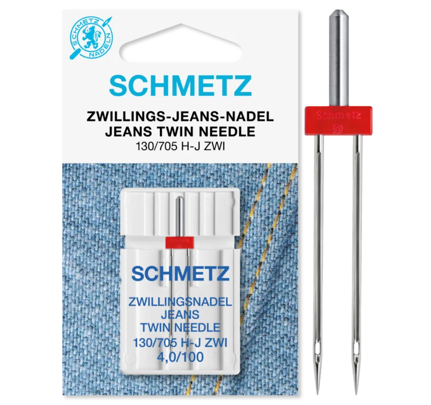 Tvillingnål Jeans 4 mm - 100/16 – Schmetz Nedsatt pris