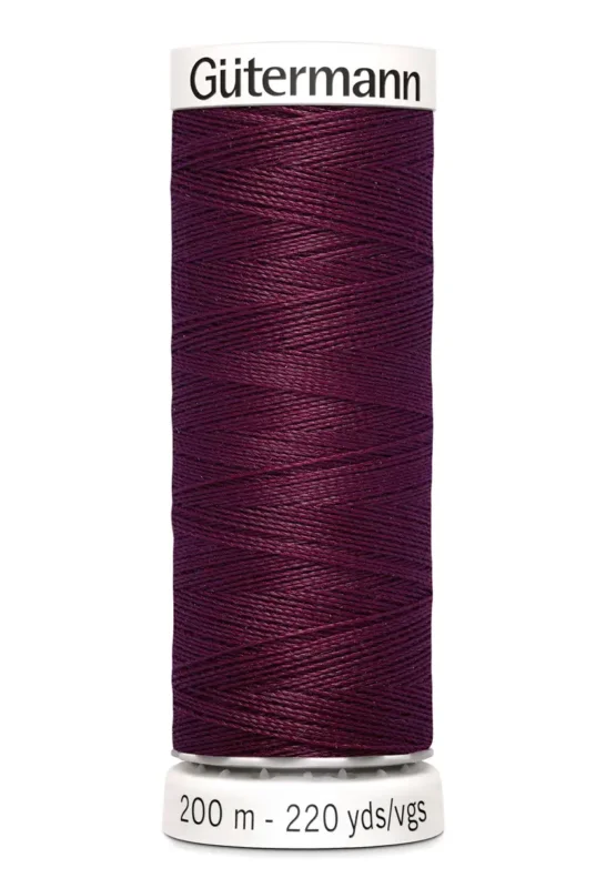 Polyestertråd 200 m Burgundy / 108 Populär