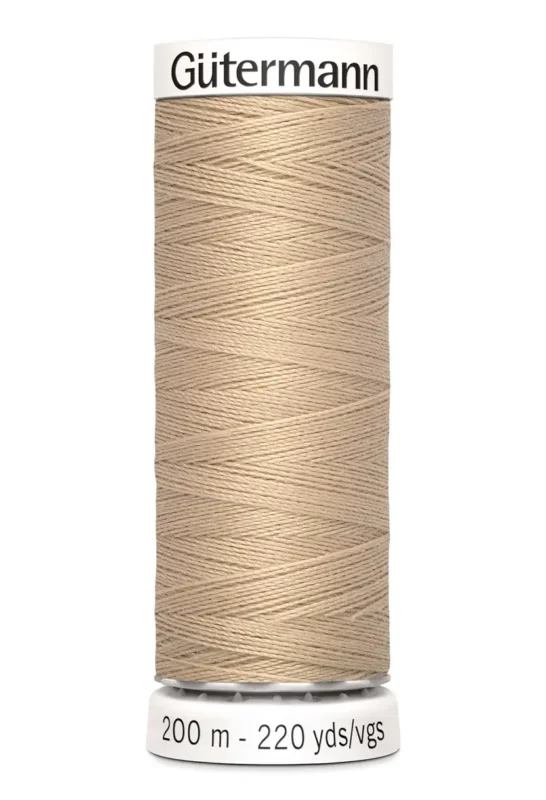 Utförsäljning Polyestertråd 200 m Beige / 186