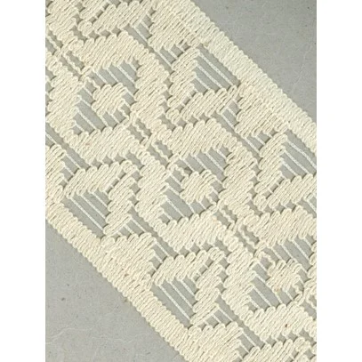 Trygg betalning Bomullsspets 85 mm Beige